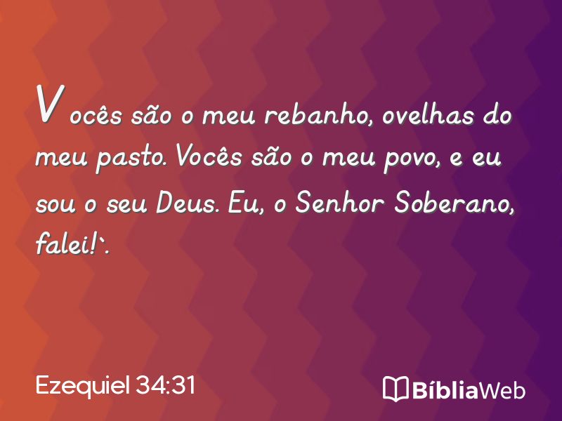 Ezequiel 34:31 em imagem para compartilhar