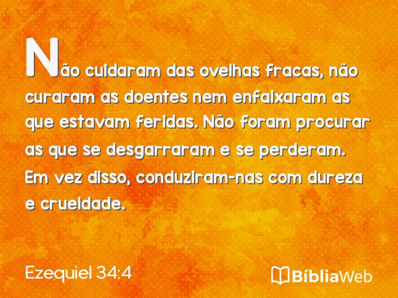Ezequiel 34:4 em imagem para compartilhar