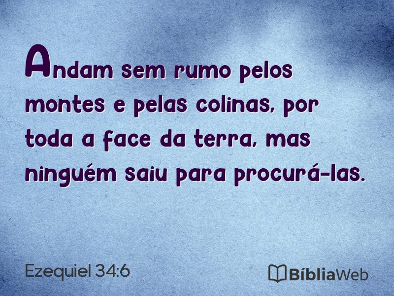 Ezequiel 34:6 em imagem para compartilhar