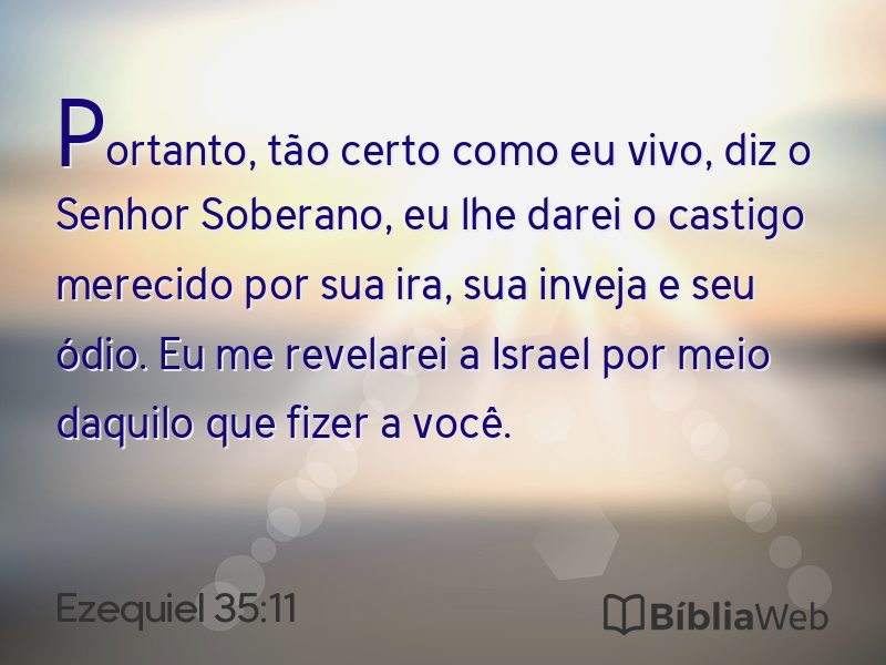 Ezequiel 35:11 em imagem para compartilhar