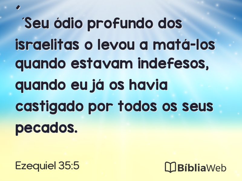 Ezequiel 35:5 em imagem para compartilhar