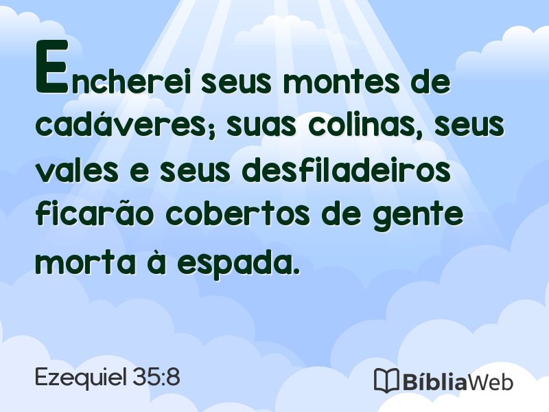Ezequiel 35:8 em imagem para compartilhar