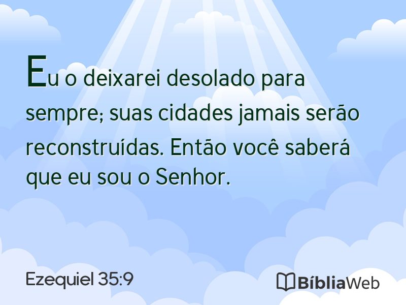 Ezequiel 35:9 em imagem para compartilhar