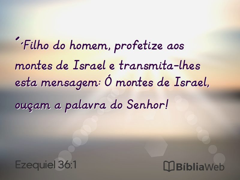 Ezequiel 36:1 em imagem para compartilhar