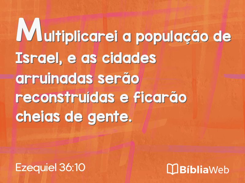 Ezequiel 36:10 em imagem para compartilhar