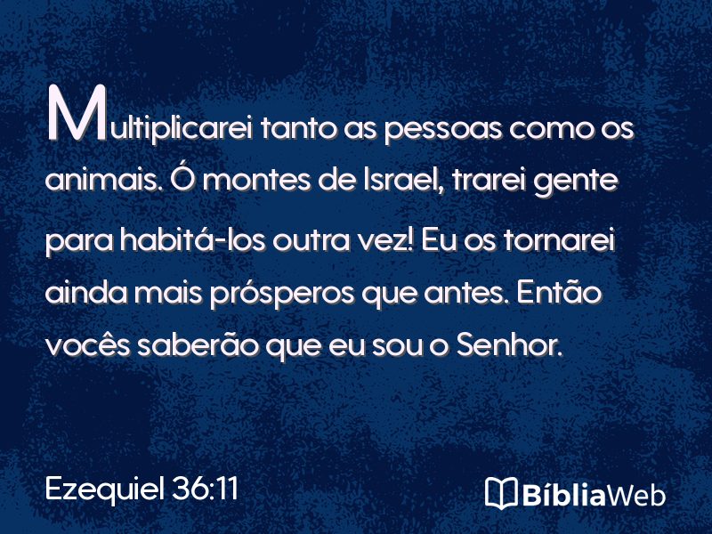 Ezequiel 36:11 em imagem para compartilhar