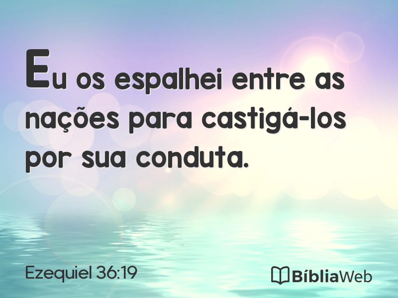 Ezequiel 36:19 em imagem para compartilhar