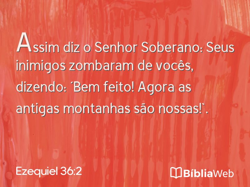 Ezequiel 36:2 em imagem para compartilhar
