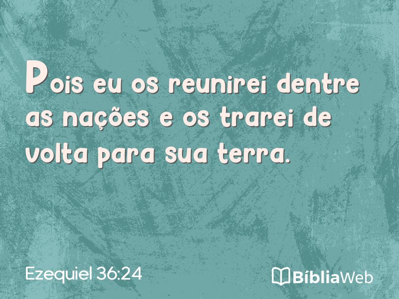 Ezequiel 36:24 em imagem para compartilhar