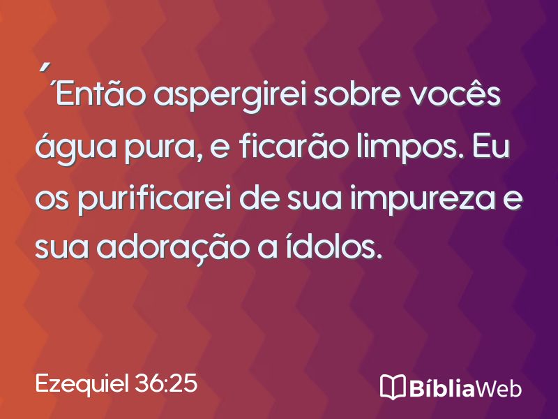 Ezequiel 36:25 em imagem para compartilhar