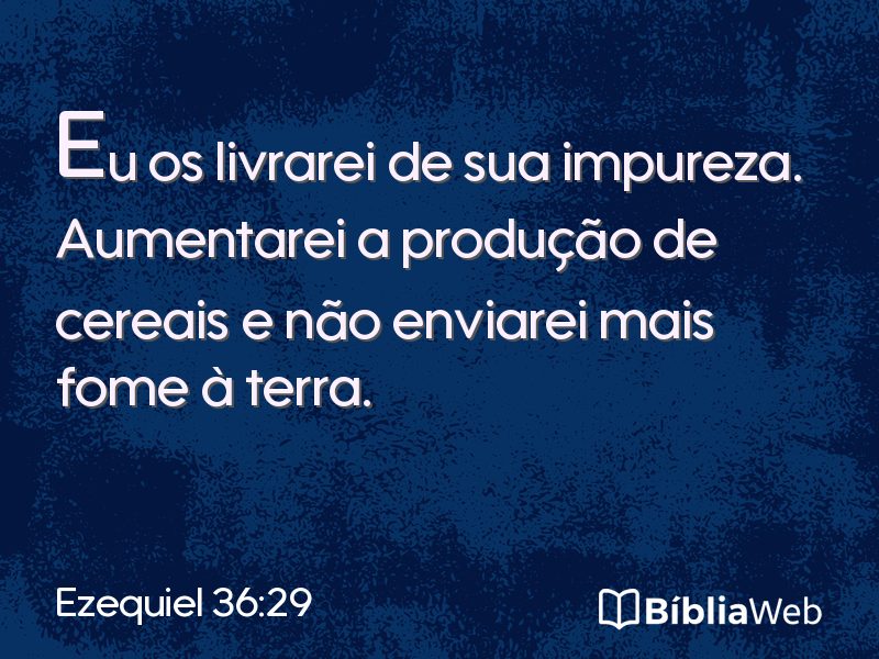 Ezequiel 36:29 em imagem para compartilhar