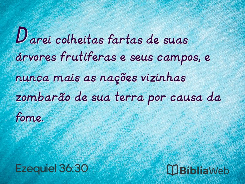 Ezequiel 36:30 em imagem para compartilhar