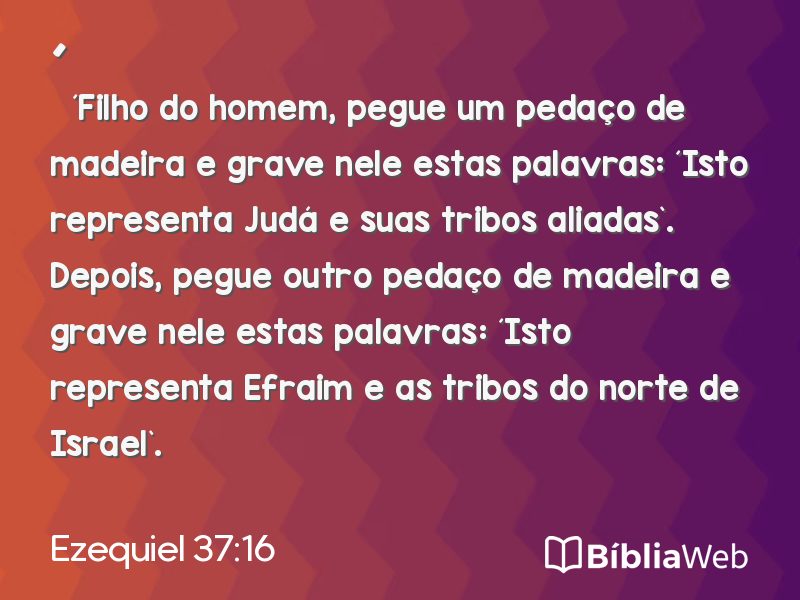 Ezequiel 37:16 em imagem para compartilhar