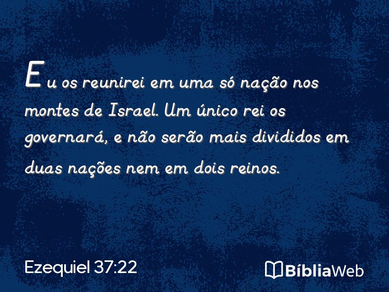 Ezequiel 37:22 em imagem para compartilhar