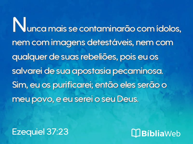 Ezequiel 37:23 em imagem para compartilhar