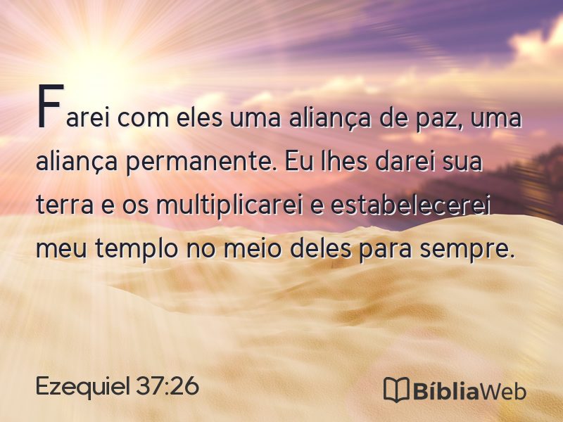 Ezequiel 37:26 em imagem para compartilhar