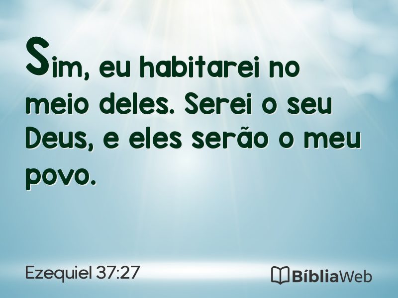 Ezequiel 37:27 em imagem para compartilhar