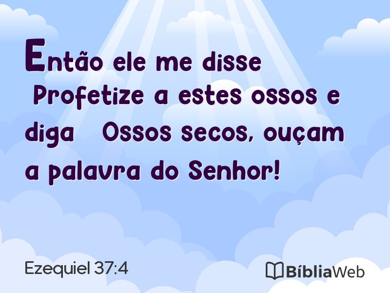 Ezequiel 37:4 em imagem para compartilhar