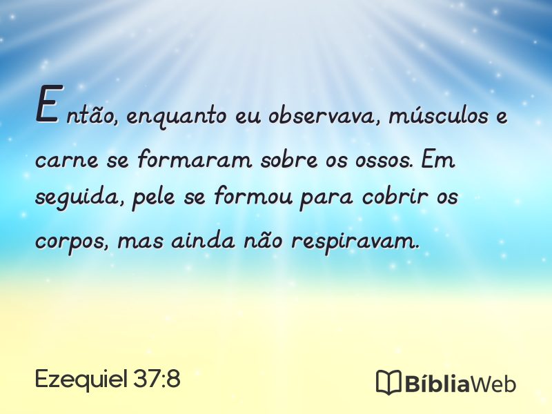 Ezequiel 37:8 em imagem para compartilhar
