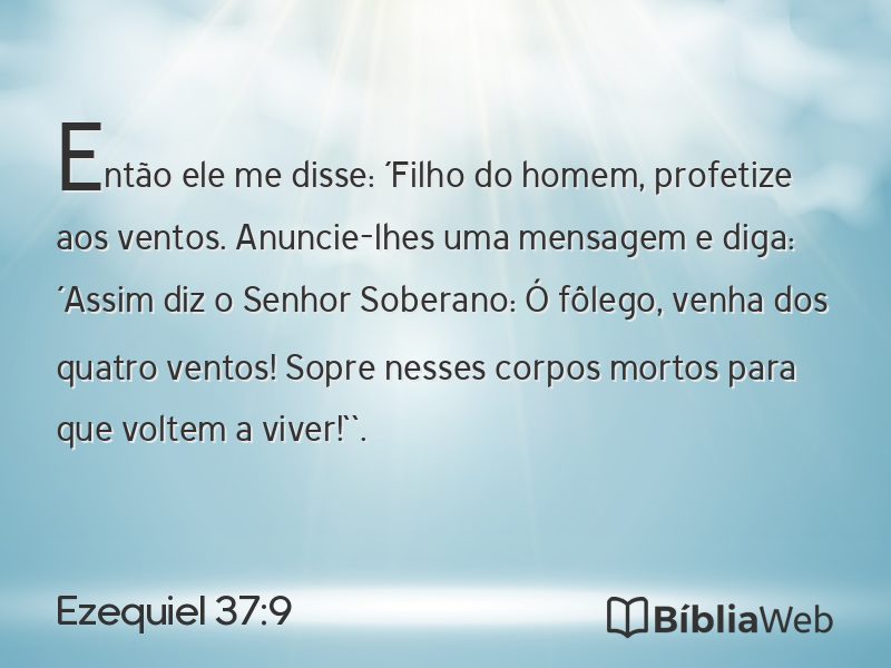 Ezequiel 37:9 em imagem para compartilhar