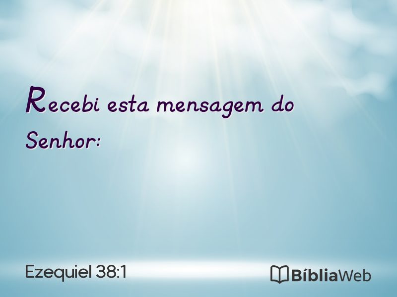 Ezequiel 38:1 em imagem para compartilhar
