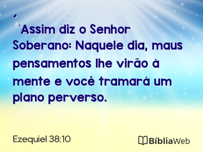 Ezequiel 38:10 em imagem para compartilhar