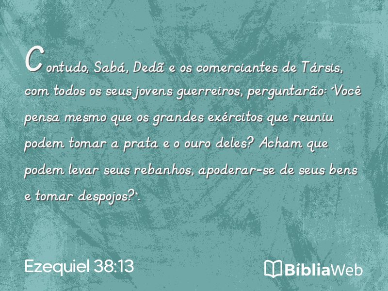Ezequiel 38:13 em imagem para compartilhar