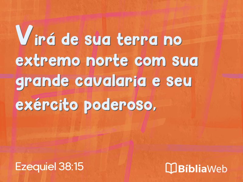 Ezequiel 38:15 em imagem para compartilhar