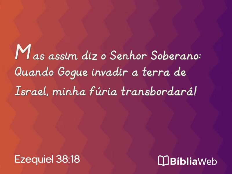 Ezequiel 38:18 em imagem para compartilhar