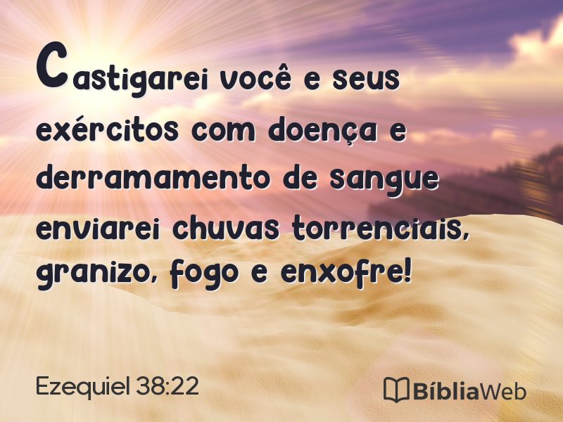 Ezequiel 38:22 em imagem para compartilhar