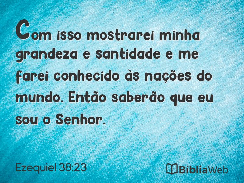 Ezequiel 38:23 em imagem para compartilhar