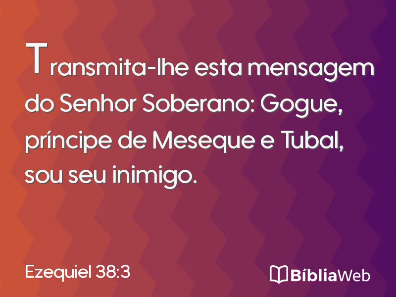 Ezequiel 38:3 em imagem para compartilhar