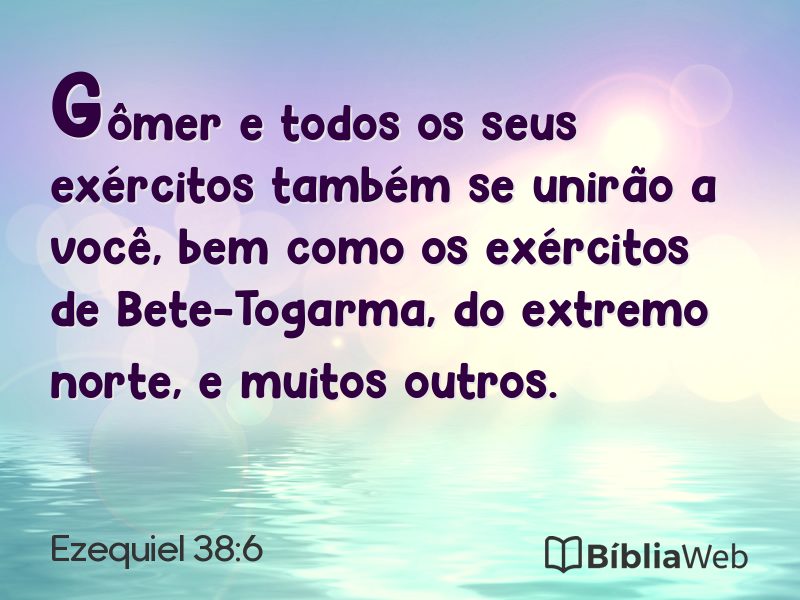 Ezequiel 38:6 em imagem para compartilhar