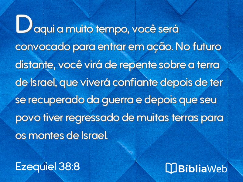 Ezequiel 38:8 em imagem para compartilhar