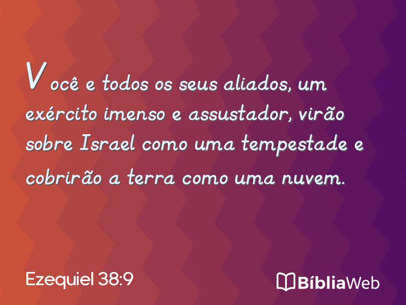 Ezequiel 38:9 em imagem para compartilhar