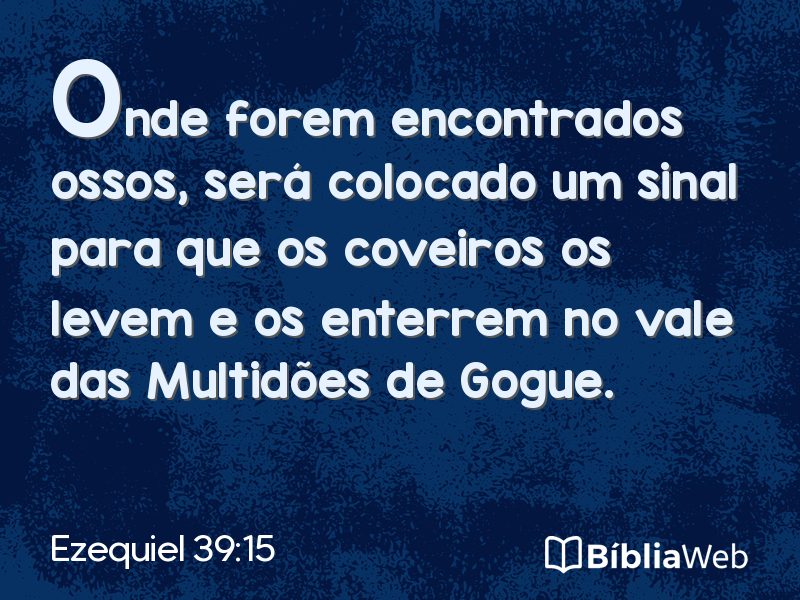 Ezequiel 39:15 em imagem para compartilhar
