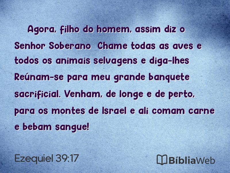 Ezequiel 39:17 em imagem para compartilhar