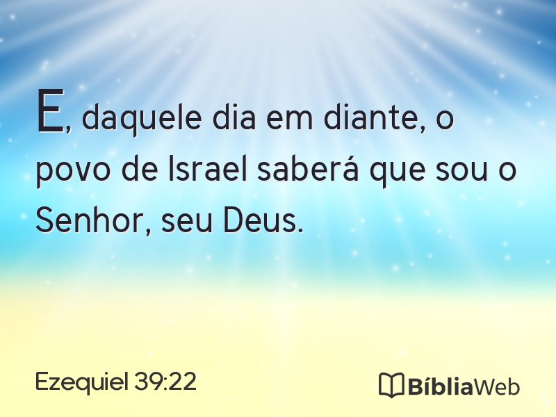 Ezequiel 39:22 em imagem para compartilhar