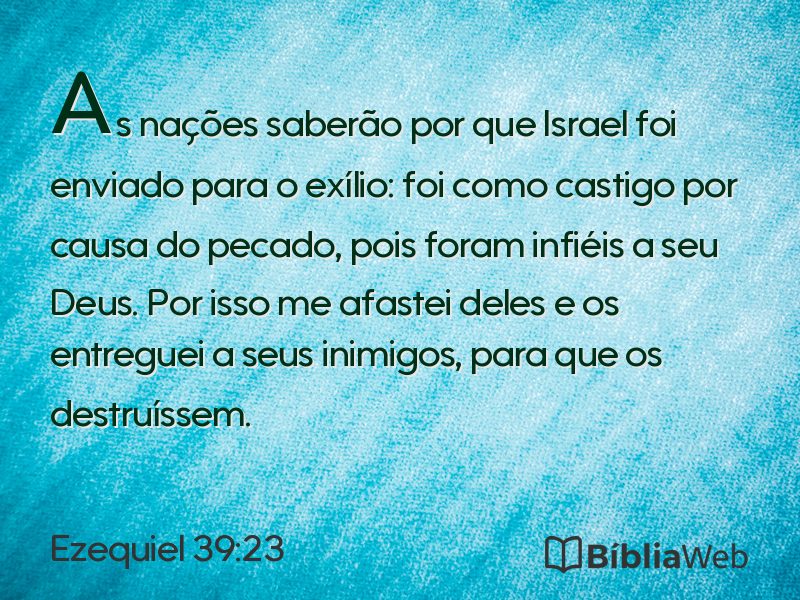 Ezequiel 39:23 em imagem para compartilhar