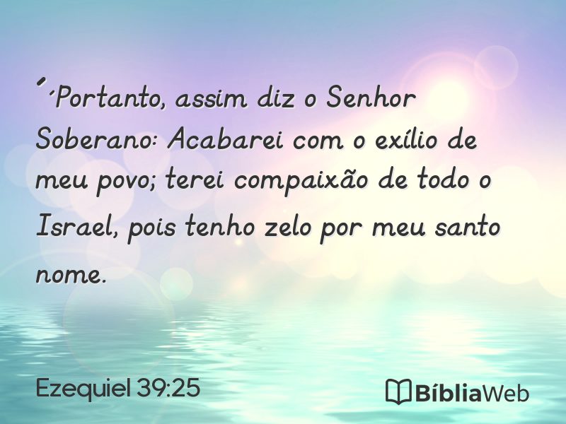 Ezequiel 39:25 em imagem para compartilhar