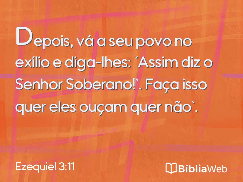 Ezequiel 3:11 em imagem para compartilhar