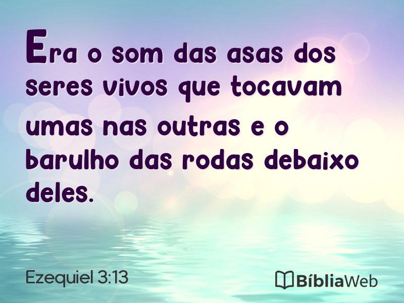 Ezequiel 3:13 em imagem para compartilhar