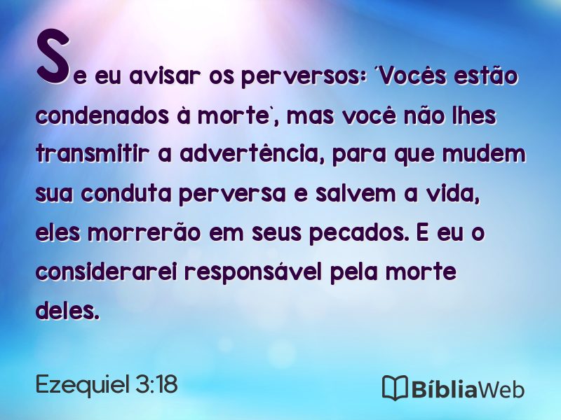 Ezequiel 3:18 em imagem para compartilhar