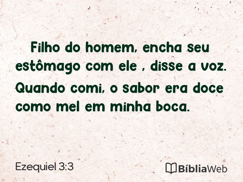 Ezequiel 3:3 em imagem para compartilhar