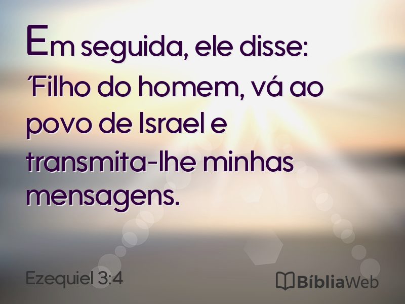 Ezequiel 3:4 em imagem para compartilhar