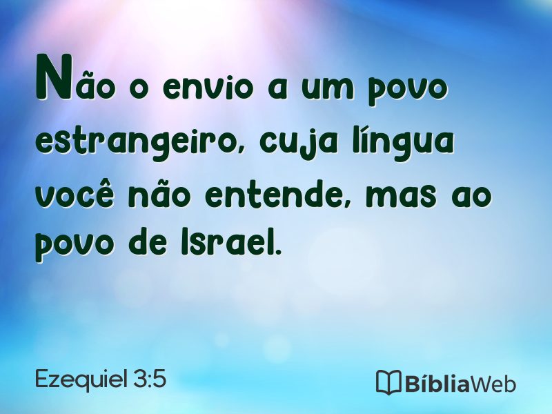 Ezequiel 3:5 em imagem para compartilhar