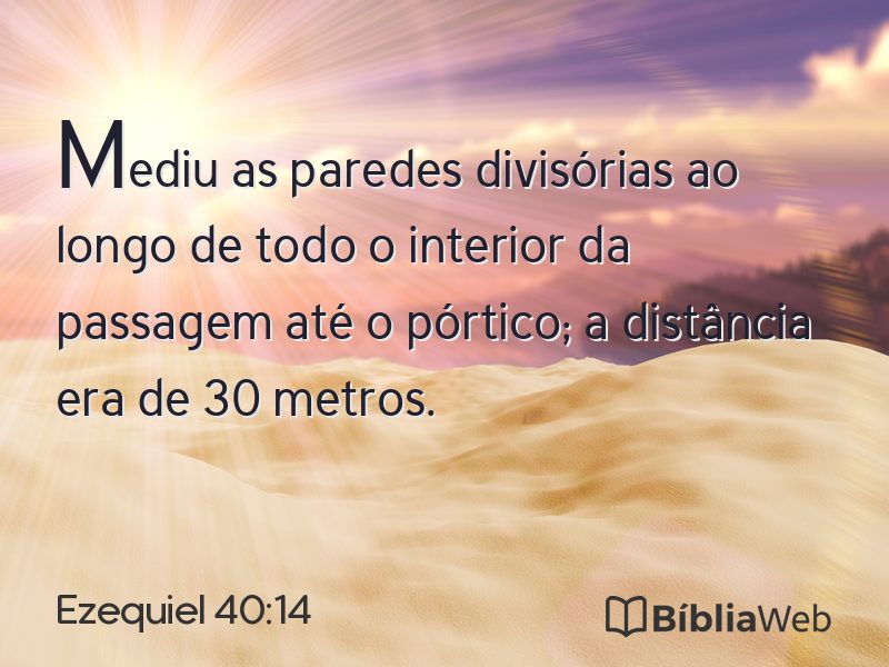 Ezequiel 40:14 em imagem para compartilhar