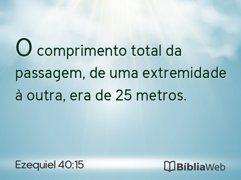 Ezequiel 40:15 em imagem para compartilhar