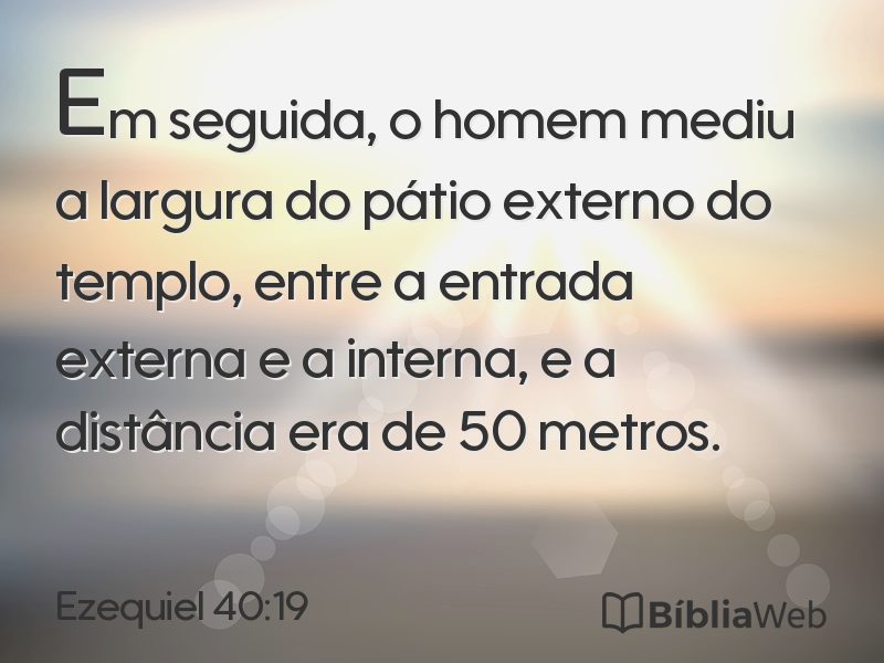 Ezequiel 40:19 em imagem para compartilhar