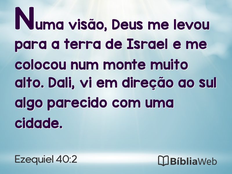Ezequiel 40:2 em imagem para compartilhar